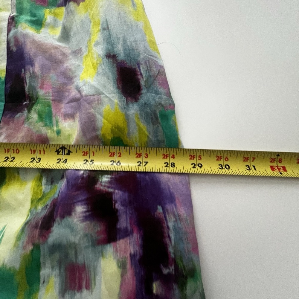 NWT 100% Cotton Lane Bryant Maxi Dress Watercolor Boho Trippy Artsy 10/12Petite - Picture 7 of 13
